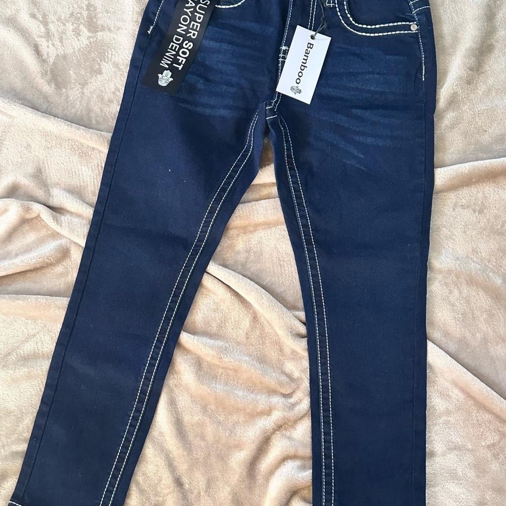 Bamboo Dark Blue Denim Jeans